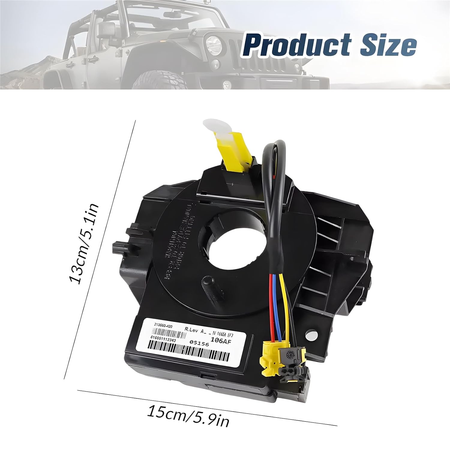 5156106AF 5156106AD 5156106AG 5156106AA AB AC Replacement Wire Compatible with Jeep Wrangler JK Compass MK Patriot MK 2007-2018 New Clcok Spring